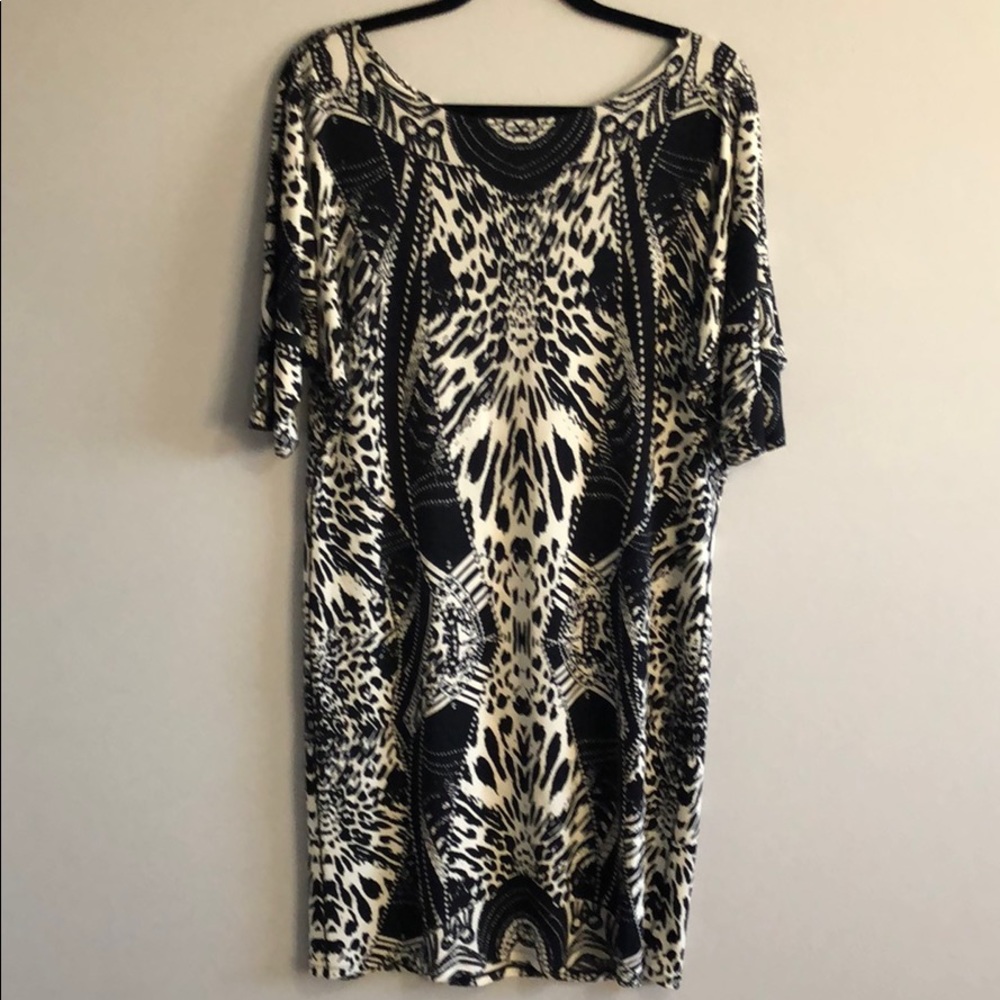 Knee length knit dress